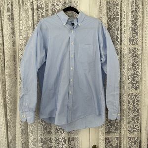 Brooks Brothers 346 Dress Shirt - Light Blue and White Plaid